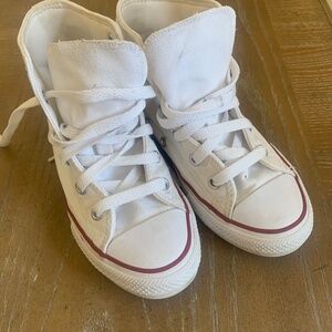 Kids high tops converse white sneakers